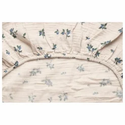 Outlet garbo&friends Housse de matelas à langer Blueberry en mousseline de coton | Ivoire