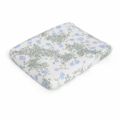 garbo&friends Housse de matelas à langer Plumbago en coton bio || Puériculture|Tables À Langer