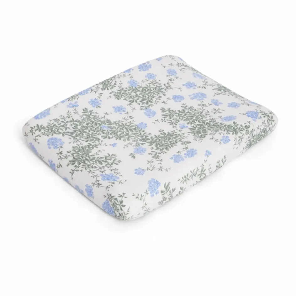 garbo&friends Housse de matelas à langer Plumbago en coton bio || Puériculture|Tables À Langer