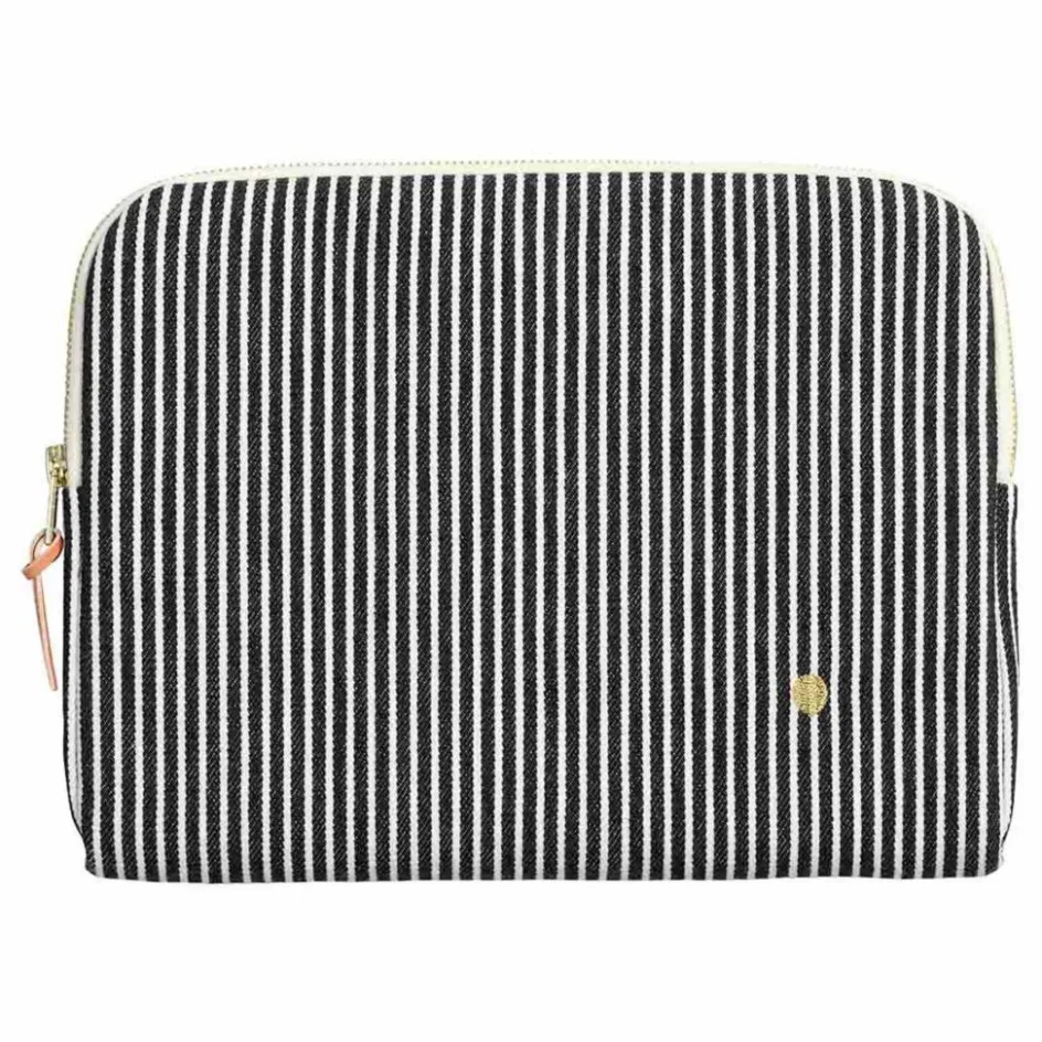 La cerise sur le gâteau Housse d'Ipad rayée en coton bio Basile ||Femme Accessoires High-Tech|Accessoires High-Tech