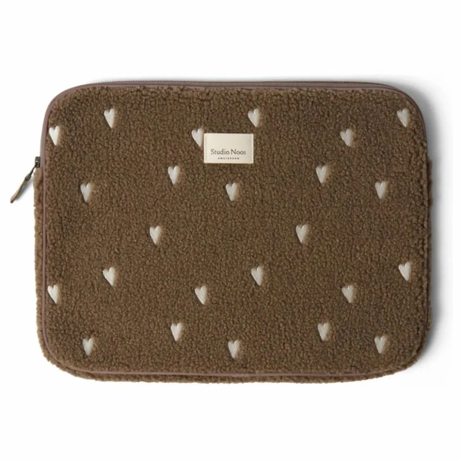Best Studio Noos Housse d'ordinateur Hearts | Marron