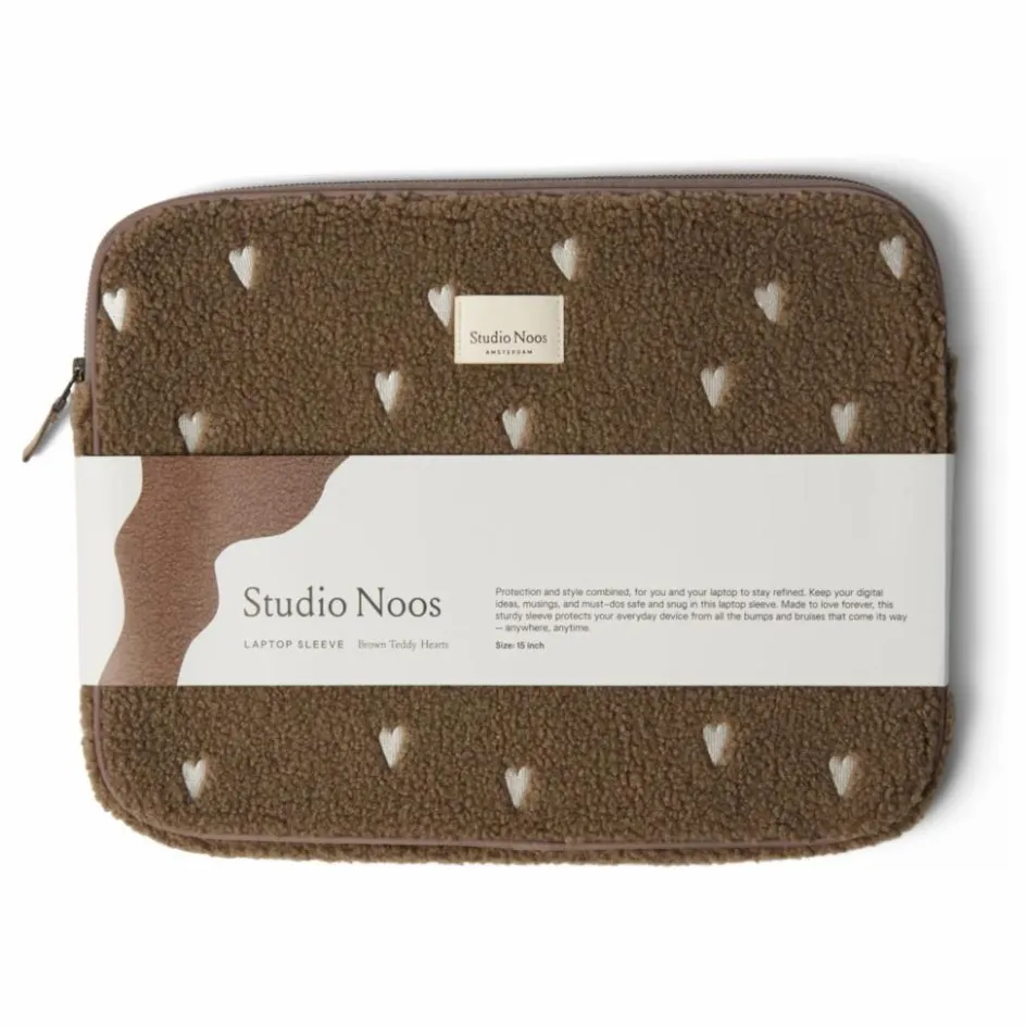 Best Studio Noos Housse d'ordinateur Hearts | Marron