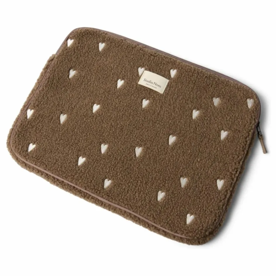 Best Studio Noos Housse d'ordinateur Hearts | Marron
