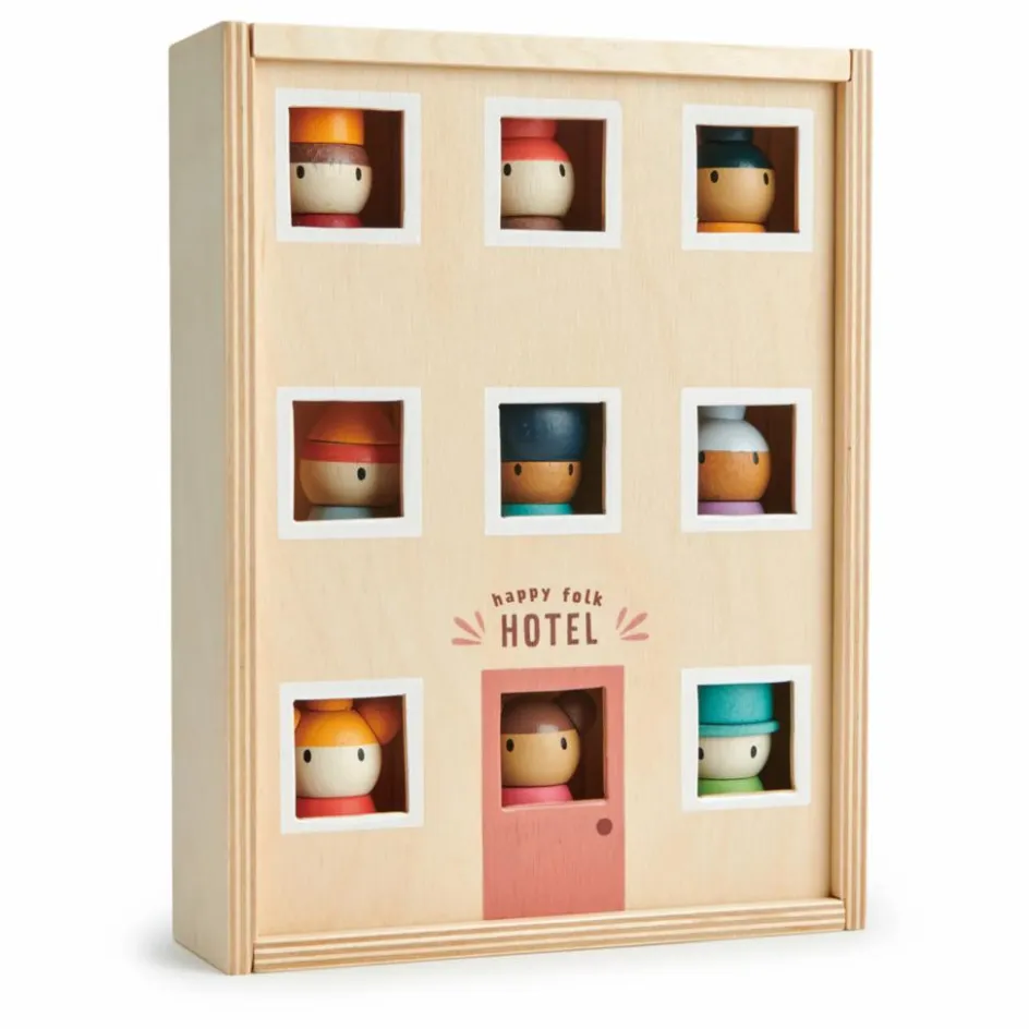 Tender Leaf Toys Hôtel Happy Folk et ses personnages en bois| Maisons De Poupées