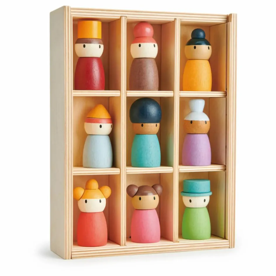 Tender Leaf Toys Hôtel Happy Folk et ses personnages en bois| Maisons De Poupées