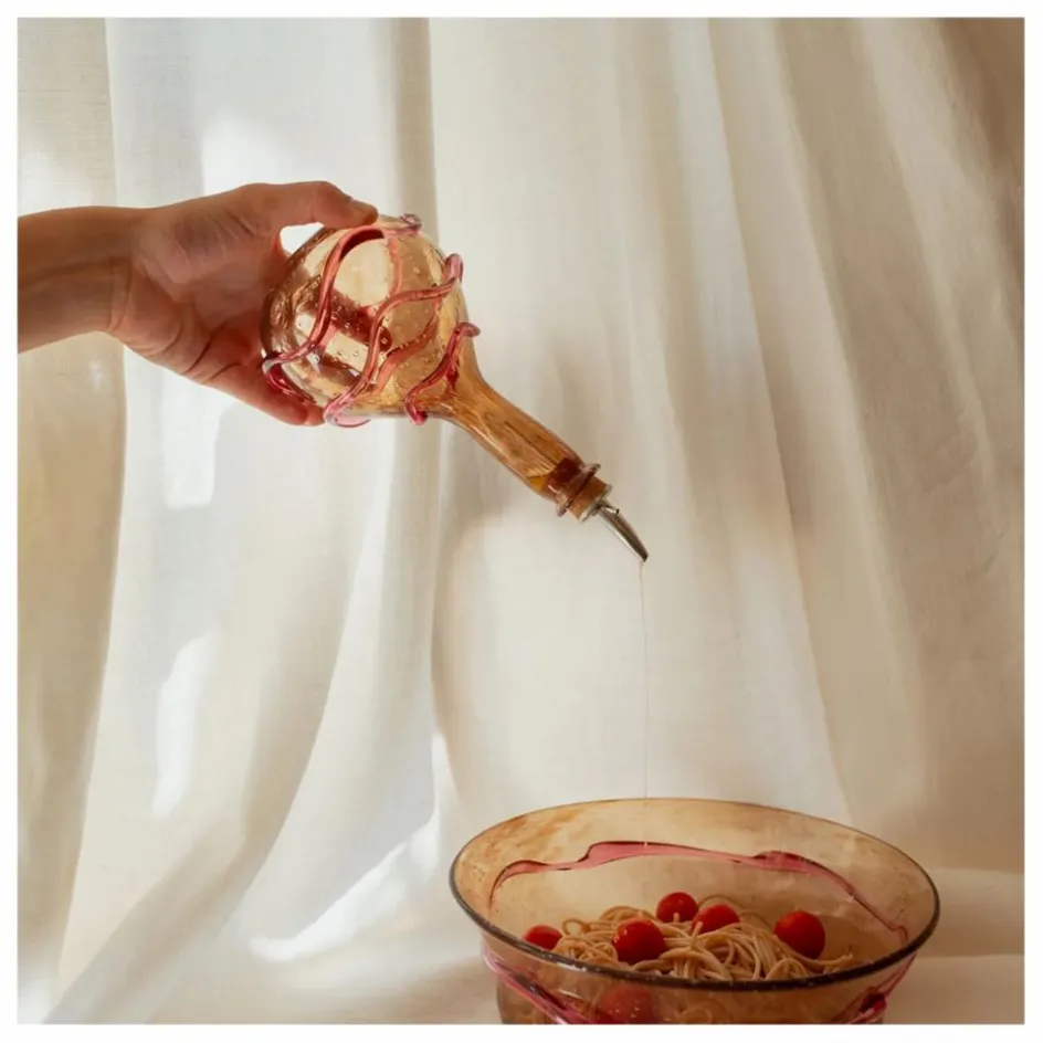 Sale Denise Huilier en verre Roméo | Rose