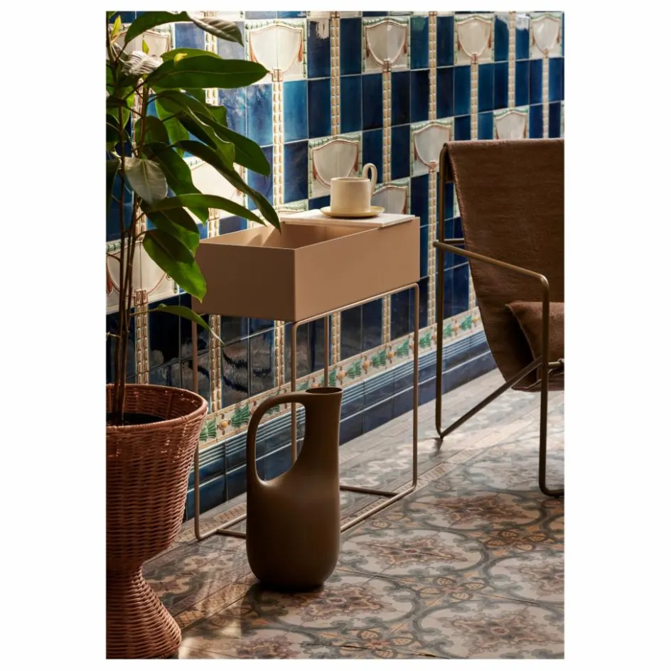 New Ferm Living Jardinière sur pied en métal | Beige
