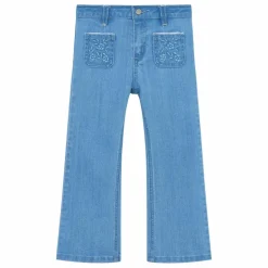 Discount Jean Flare Brodé | Enfant Pantalons Jeggings