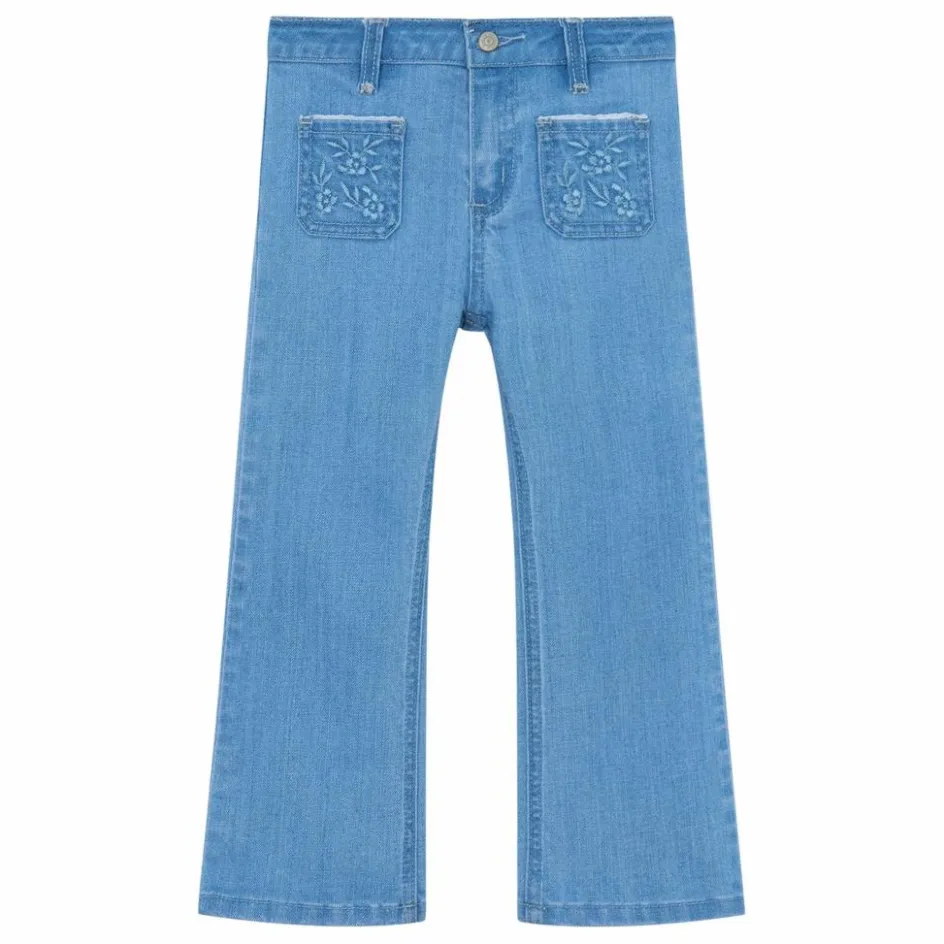 Discount Jean Flare Brodé | Enfant Pantalons Jeggings