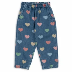 Konges Sløjd Jean Magot Cœurs Coton Bio ||Enfant Leggings, Pantalons|Pantalons Jeggings