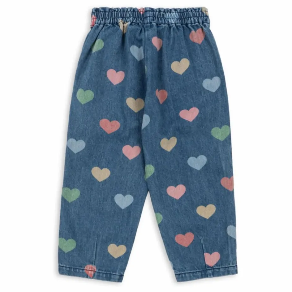 Konges Sløjd Jean Magot Cœurs Coton Bio ||Enfant Leggings, Pantalons|Pantalons Jeggings