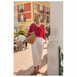 Alma Deia Jean Paper Bag en Coton Bio ||Femme Pantalons