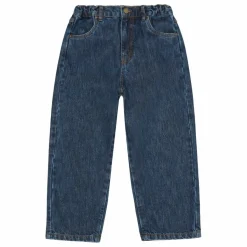 Online Main Story Jean Straight Coton Bio | Bleu foncé