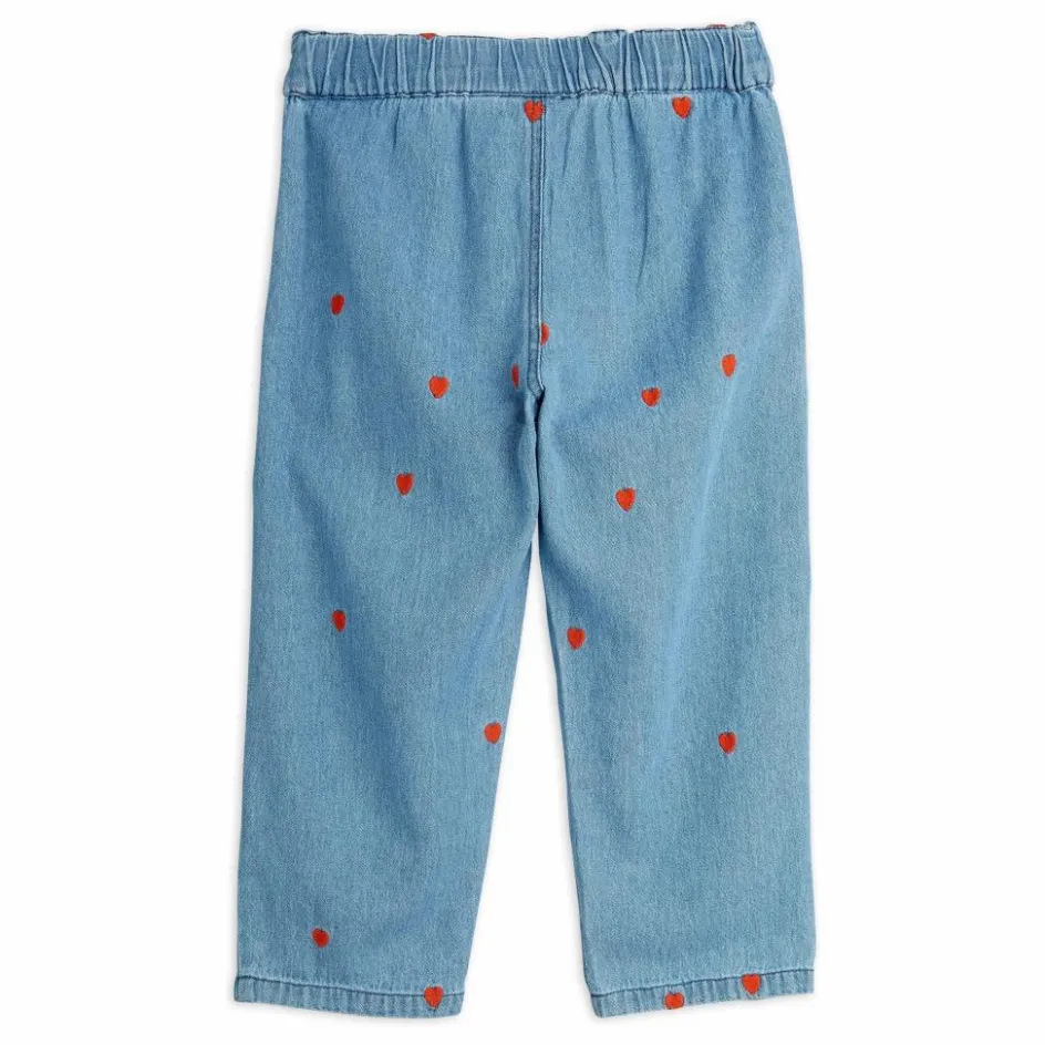 Mini Rodini Jean Straight Mini Cœurs Coton Bio ||Enfant Leggings, Pantalons|Pantalons Jeggings