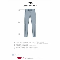 Online Levi's Jean Super Skinny | Denim brut