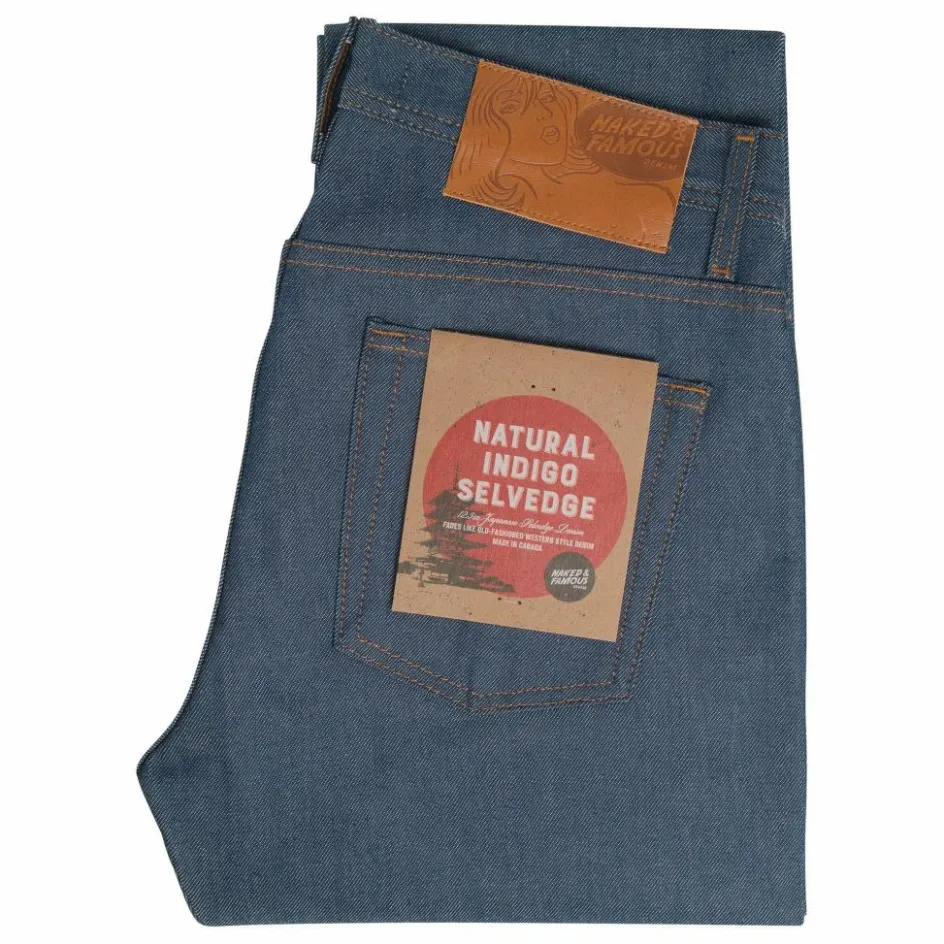 Homme Naked & Famous Pantalons, Jeans*Jean Weird Guy Natural Selvedge |