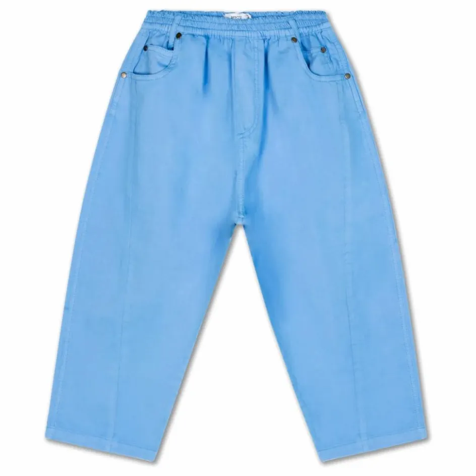 Outlet Repose AMS Jean Wide Coton Bio | Bleu azur