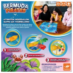 Asmodee Jeu Bermuda Pirates| Jeux De Société|Jeux Éducatifs