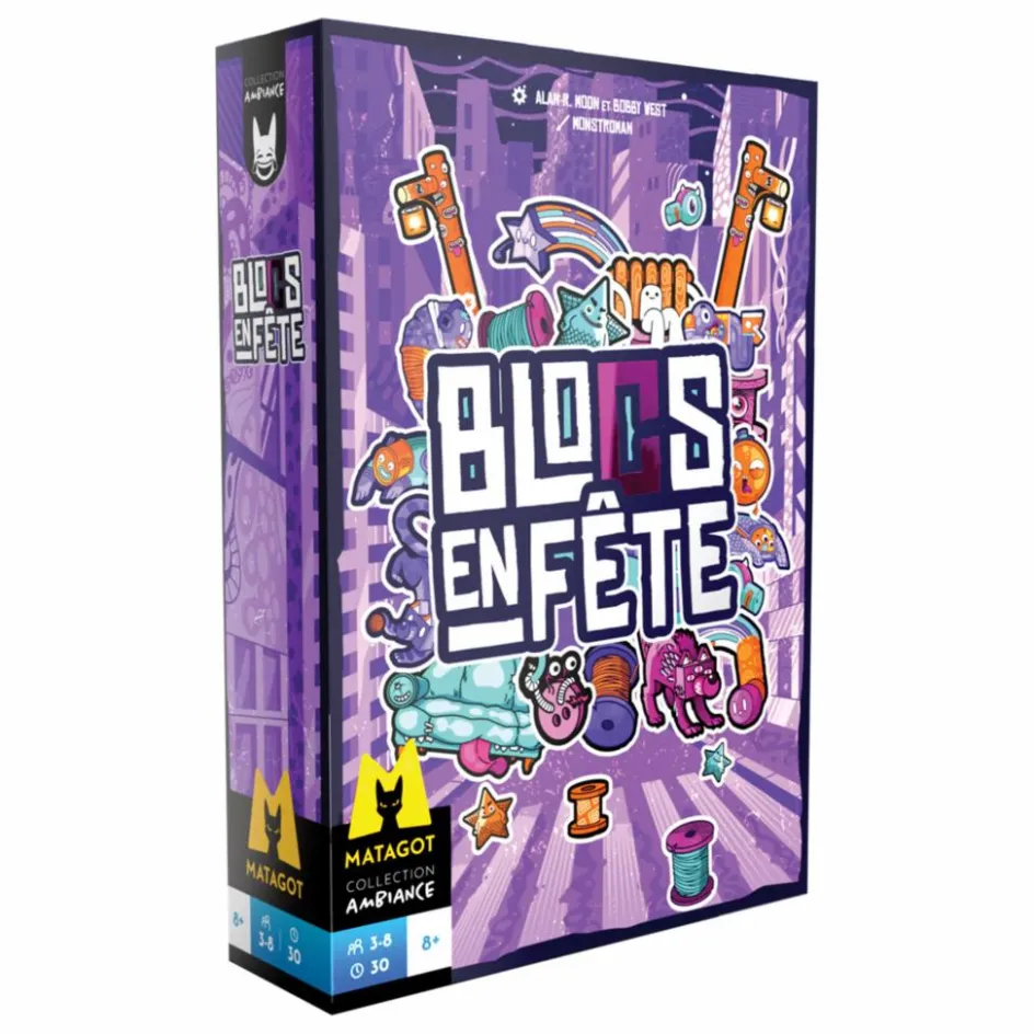 Clearance Asmodee Jeu Blocs en fête Multicolore