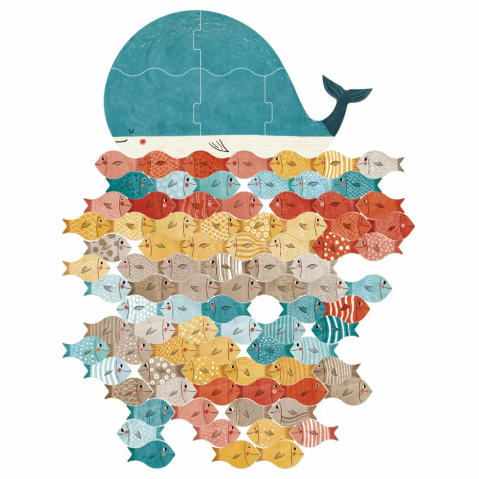 Hot Londji Jeu de concentration The Whale & The Fish Multicolore