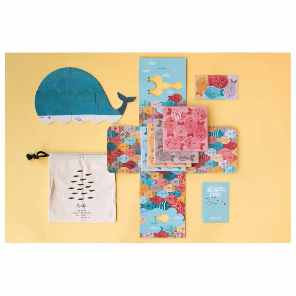 Hot Londji Jeu de concentration The Whale & The Fish Multicolore