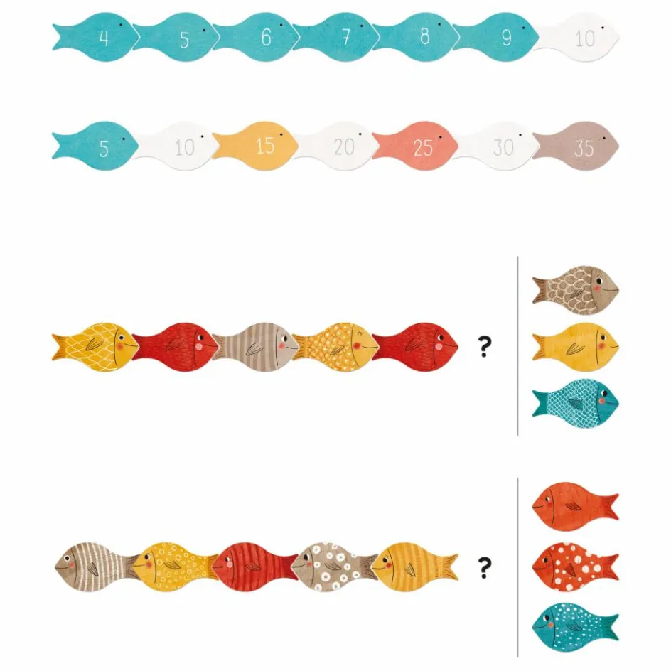 Hot Londji Jeu de concentration The Whale & The Fish Multicolore