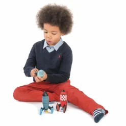 Sale Tender Leaf Toys Jeu de Construction Fusées en bois - Set de 3 Multicolore
