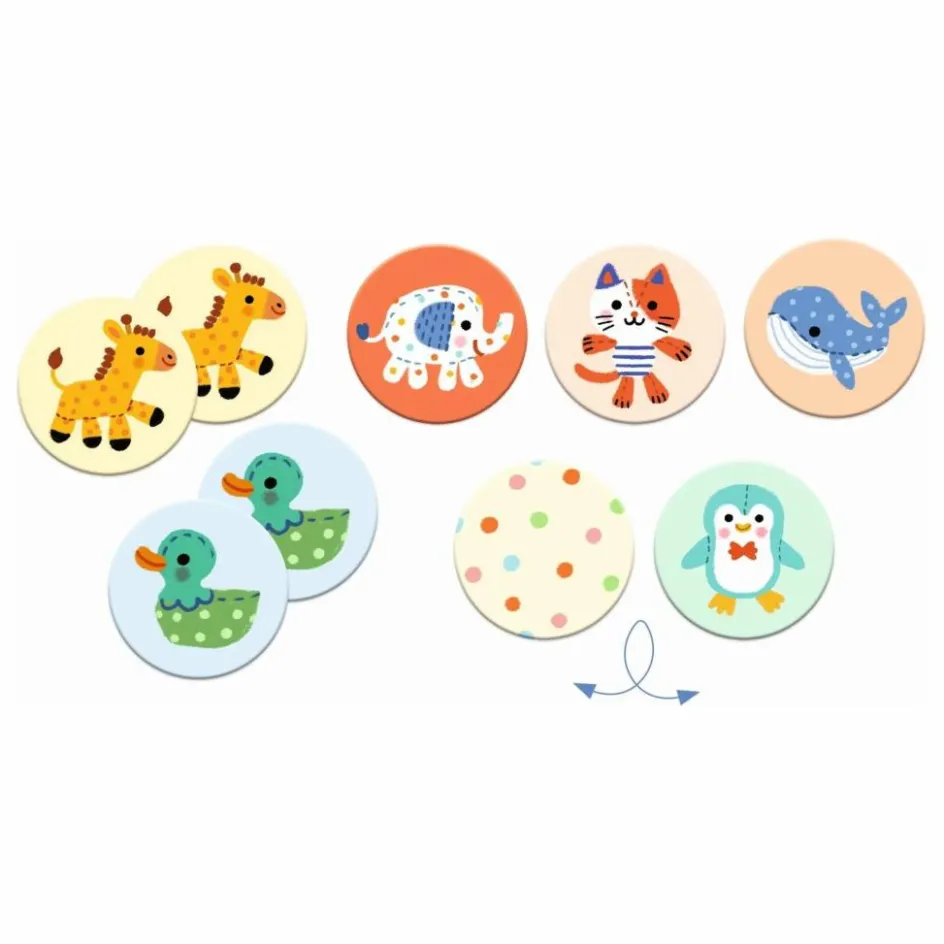 Outlet Djeco Jeu de mémorisation Doudous Multicolore
