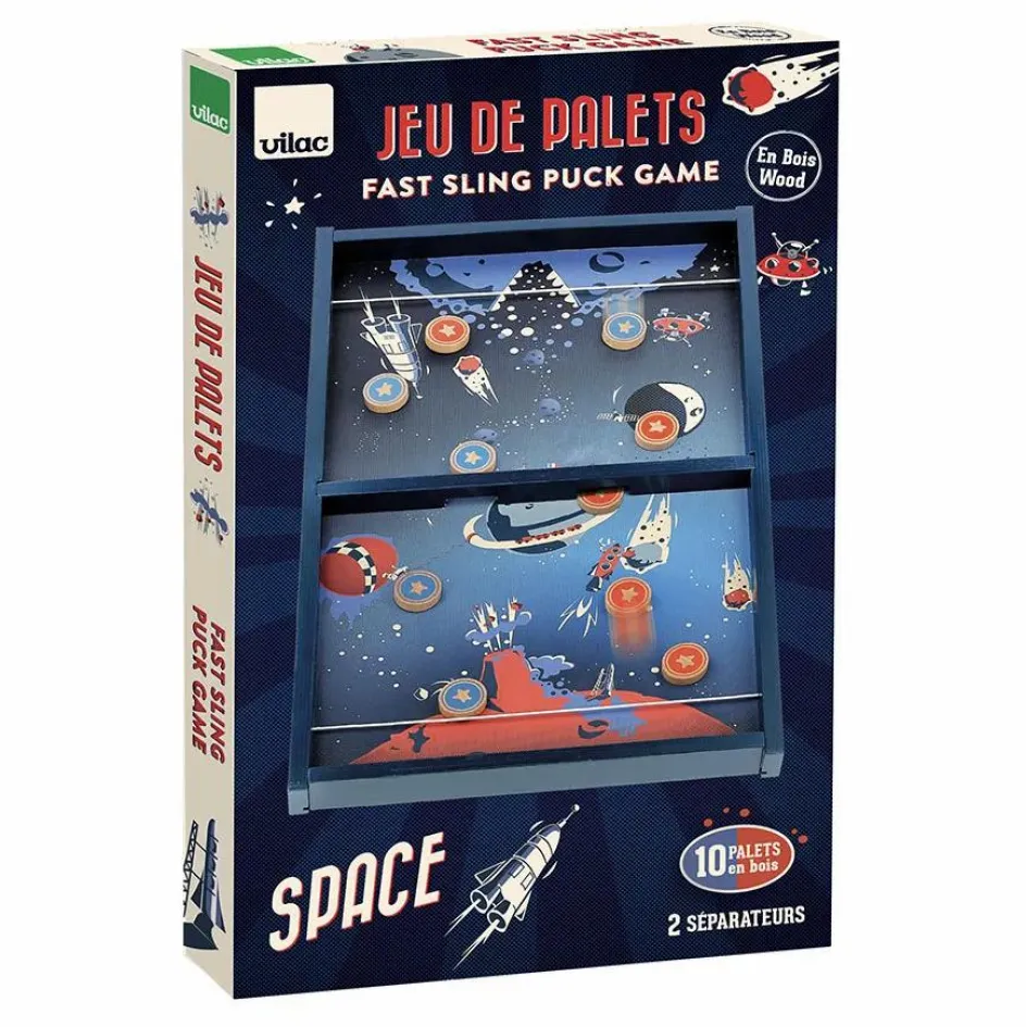 Vilac Jeu de palets de l'espace| Jeux De Société|Jeux Éducatifs