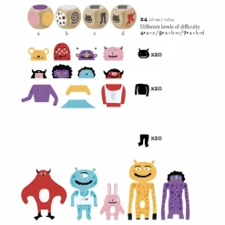 New Londji Jeu d'observation My Monsters Multicolore