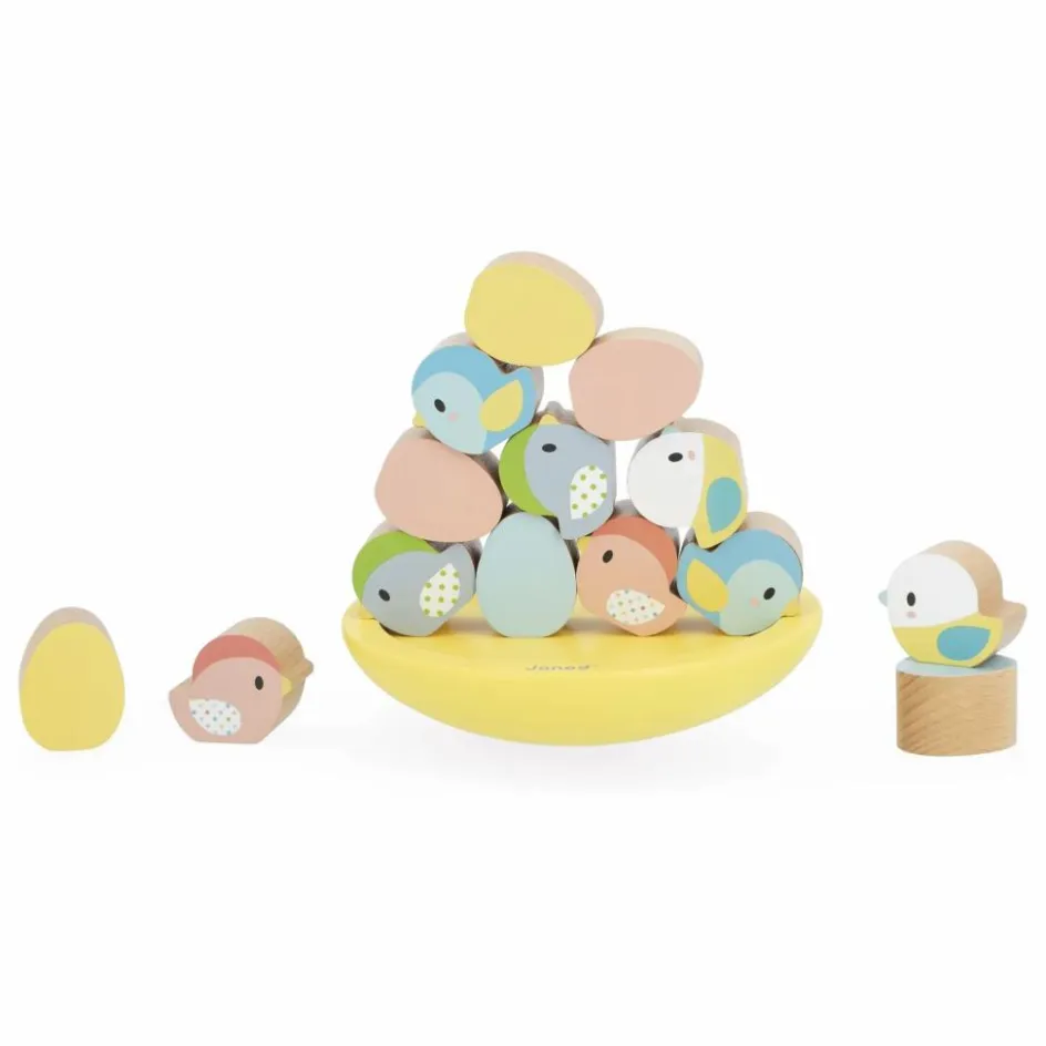 Best Janod Jeu d'équilibre Oiseaux Multicolore