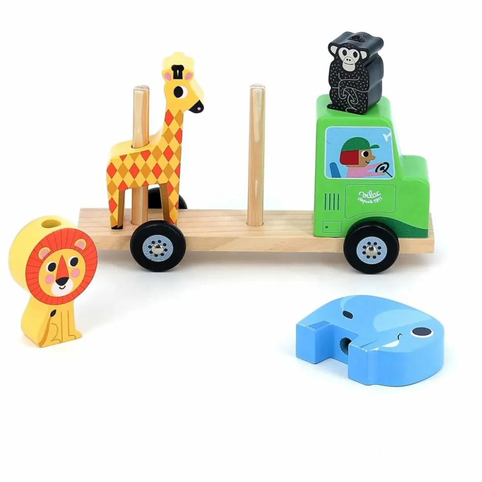 Vilac Jeu Empil'animo de la savane| Jouets D'Éveil|Jouets D'Éveil