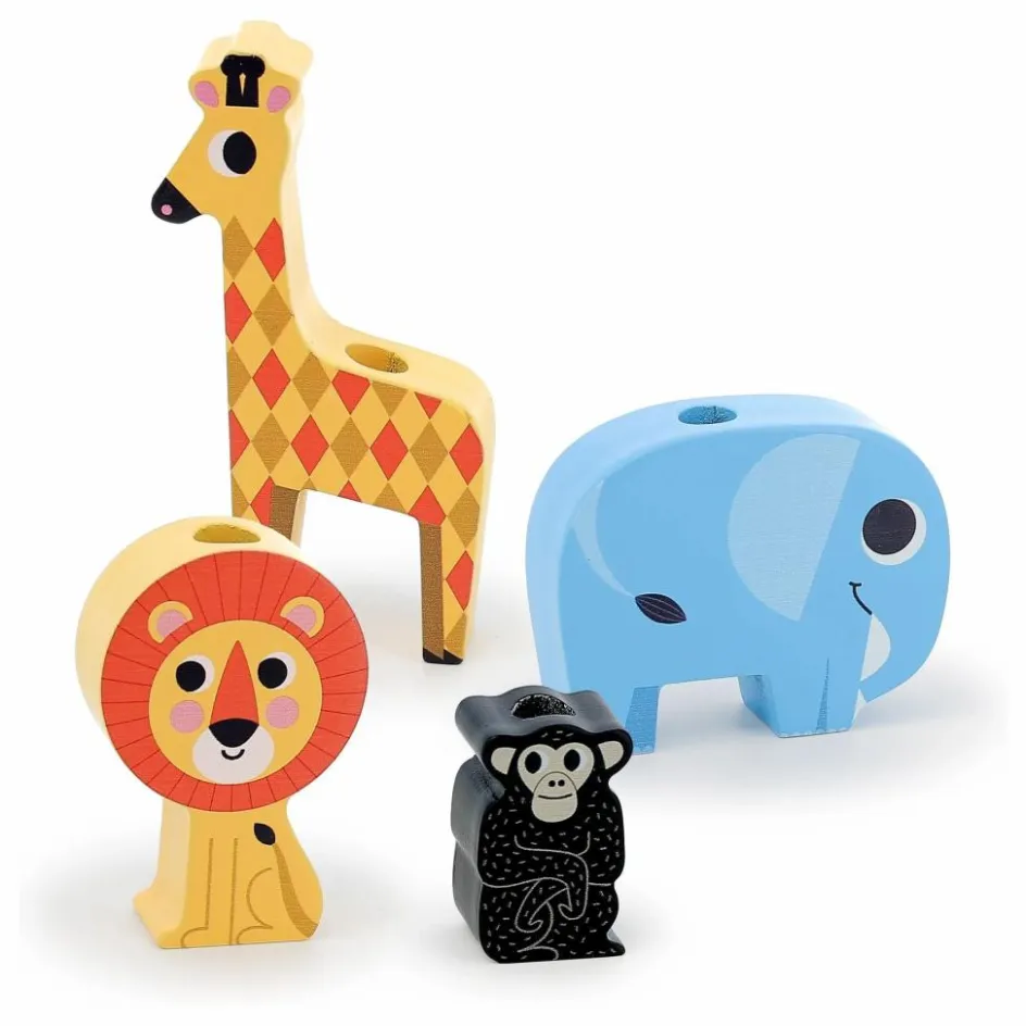 Vilac Jeu Empil'animo de la savane| Jouets D'Éveil|Jouets D'Éveil