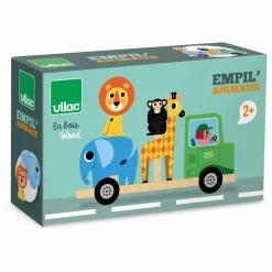 Vilac Jeu Empil'animo de la savane| Jouets D'Éveil|Jouets D'Éveil