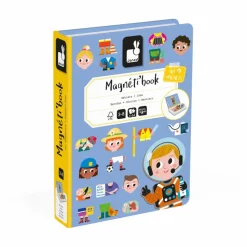 Janod Jeu Magneti'Book - Métiers| Puzzles|Jeux Éducatifs