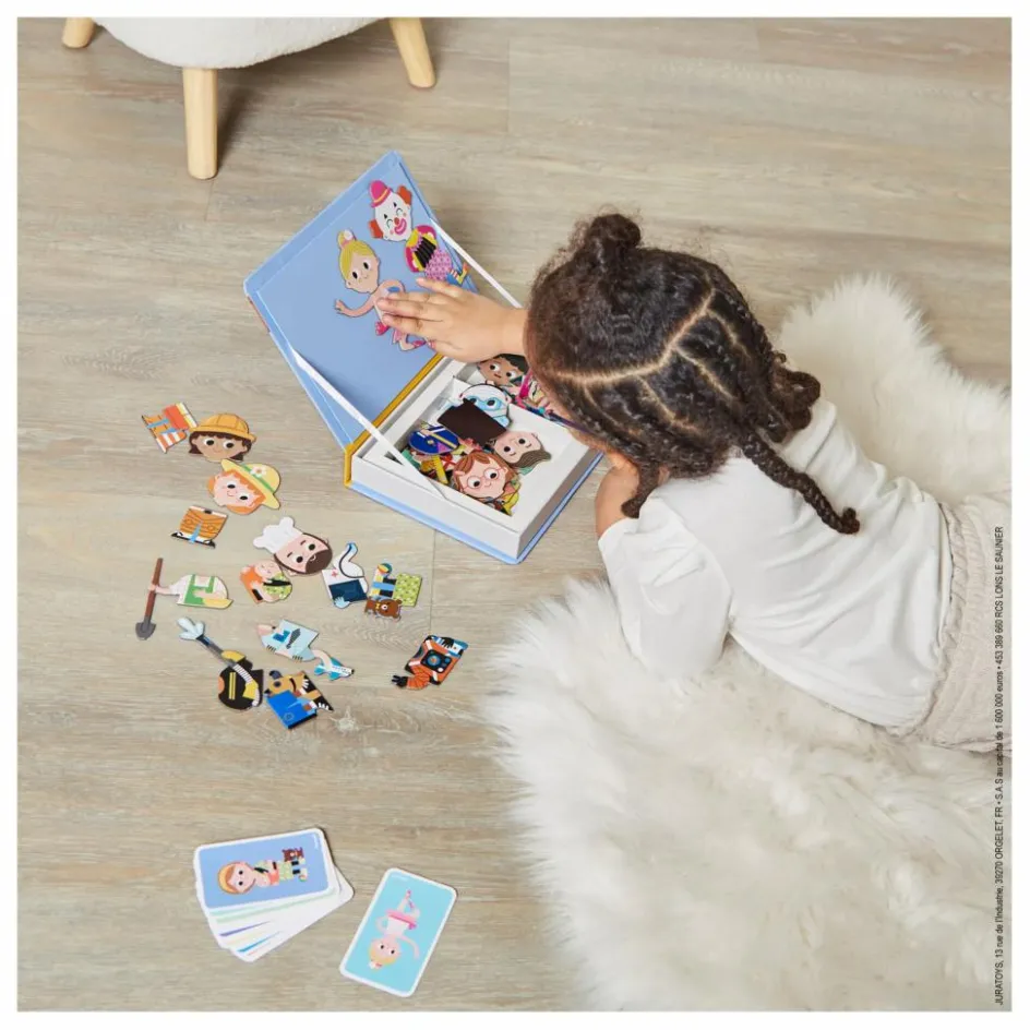 Janod Jeu Magneti'Book - Métiers| Puzzles|Jeux Éducatifs
