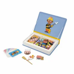 Janod Jeu Magneti'Book - Métiers| Puzzles|Jeux Éducatifs