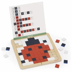 Sale Janod Jeu pédagogique - Symétrie et codage Multicolore