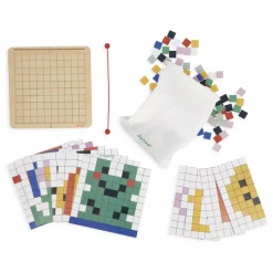 Sale Janod Jeu pédagogique - Symétrie et codage Multicolore