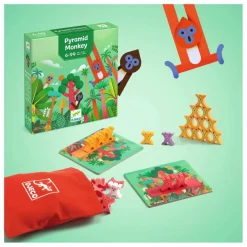 Djeco Jeu Pyramid Monkey| Jeux De Société|Jeux Éducatifs