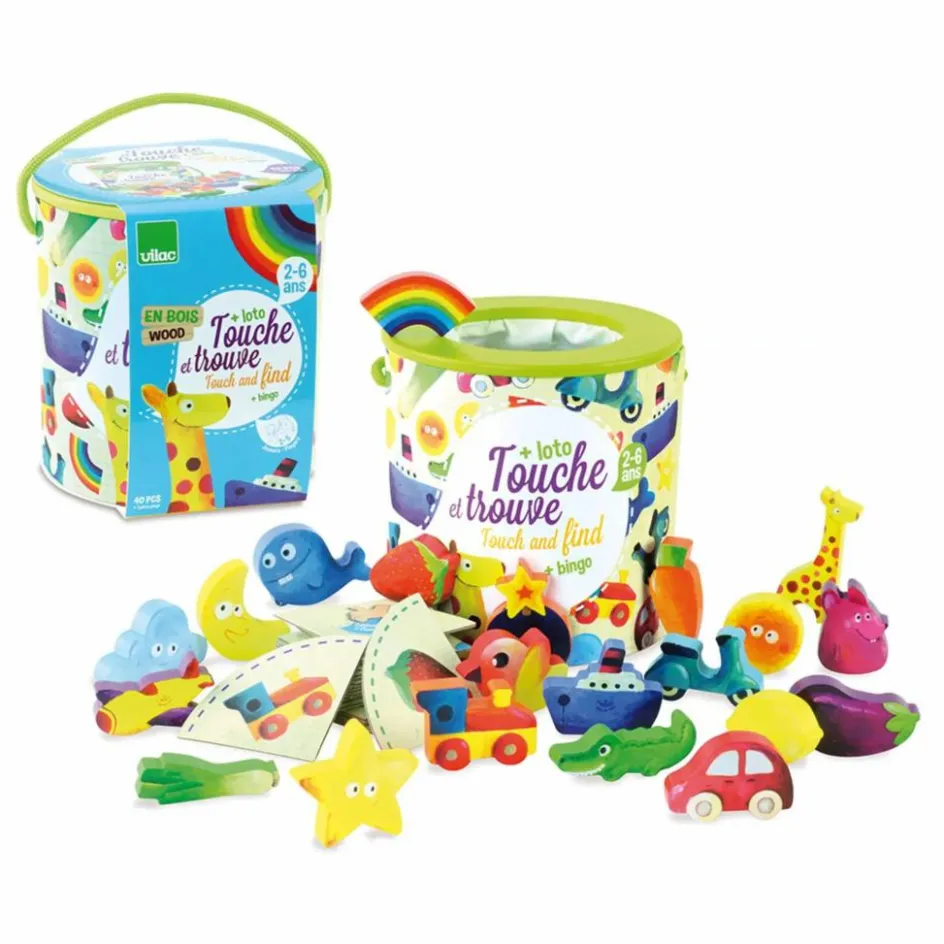Discount Vilac Jeu touche et trouve Multicolore