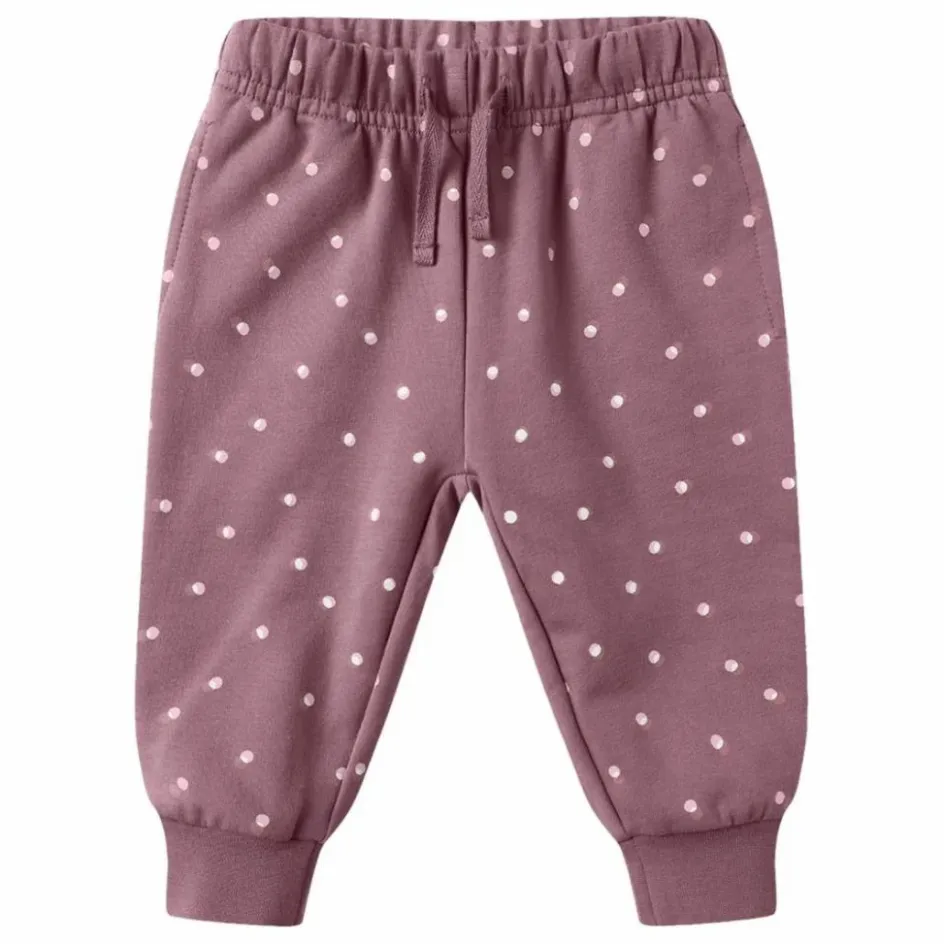 Clearance Quincy Mae Jogger à Pois Coton Bio | Magenta