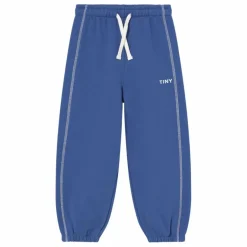 Tinycottons Jogger Contrasté Tiny Coton Bio | Bleu