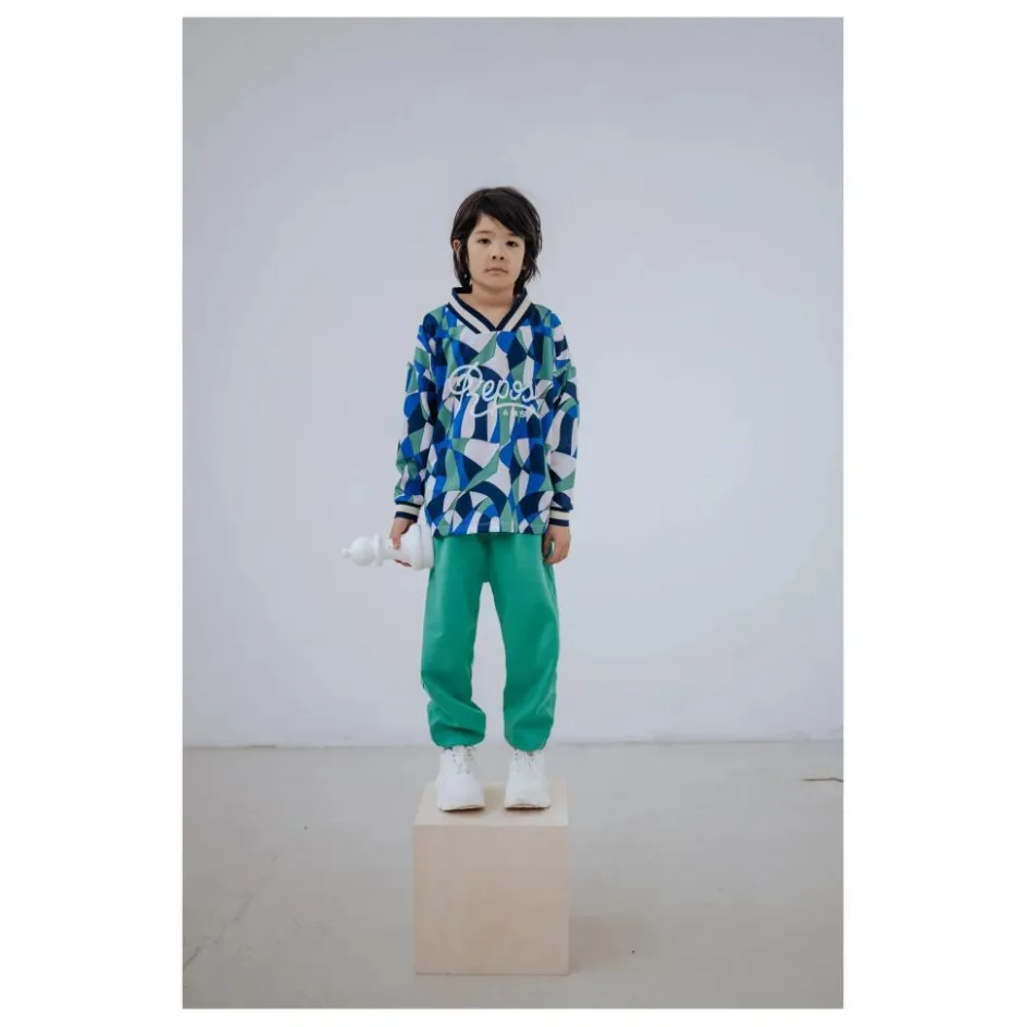 Outlet Repose AMS Jogger Cordon Coton Bio | Turquoise