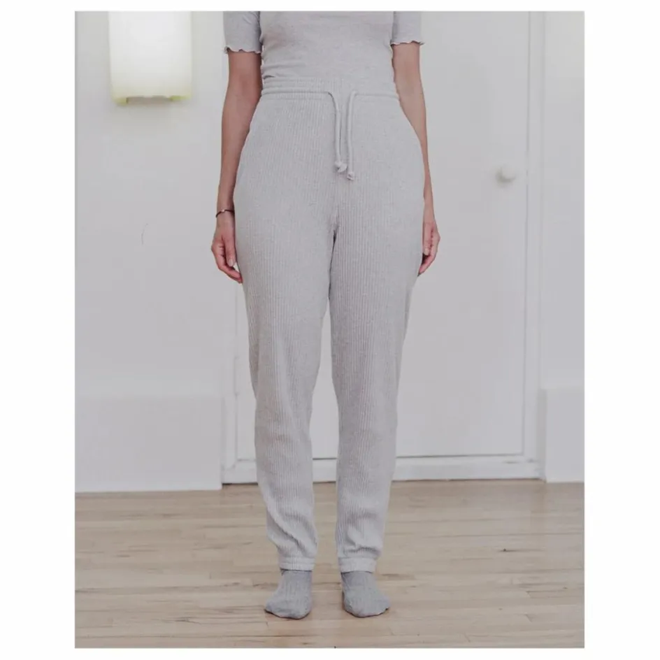 Sale Baserange Jogger Côtelé Coton Bio | Gris