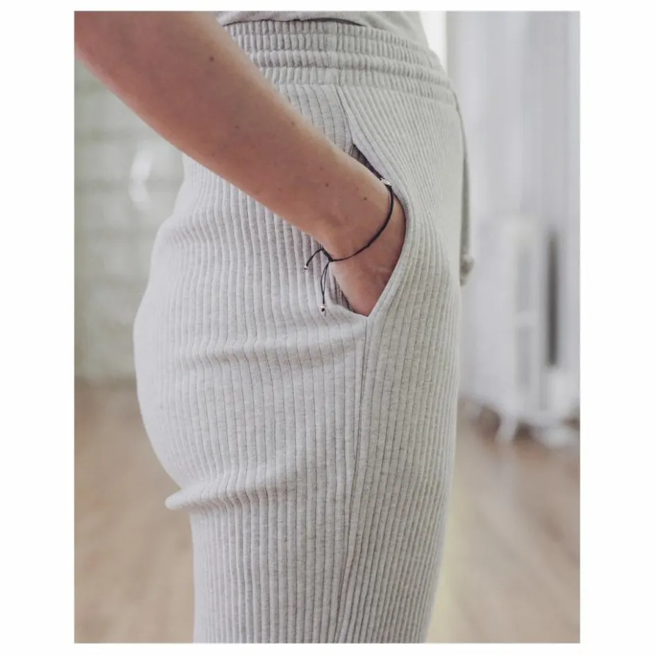 Sale Baserange Jogger Côtelé Coton Bio | Gris