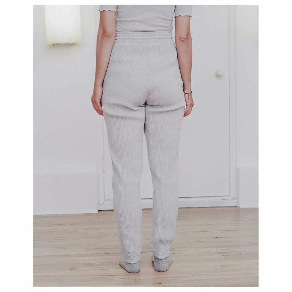 Sale Baserange Jogger Côtelé Coton Bio | Gris