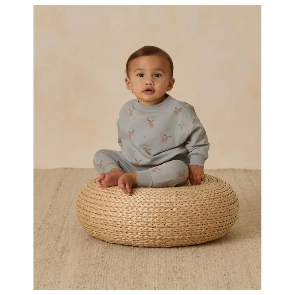 Quincy Mae Jogger Elans Coton Bio | Bleu gris