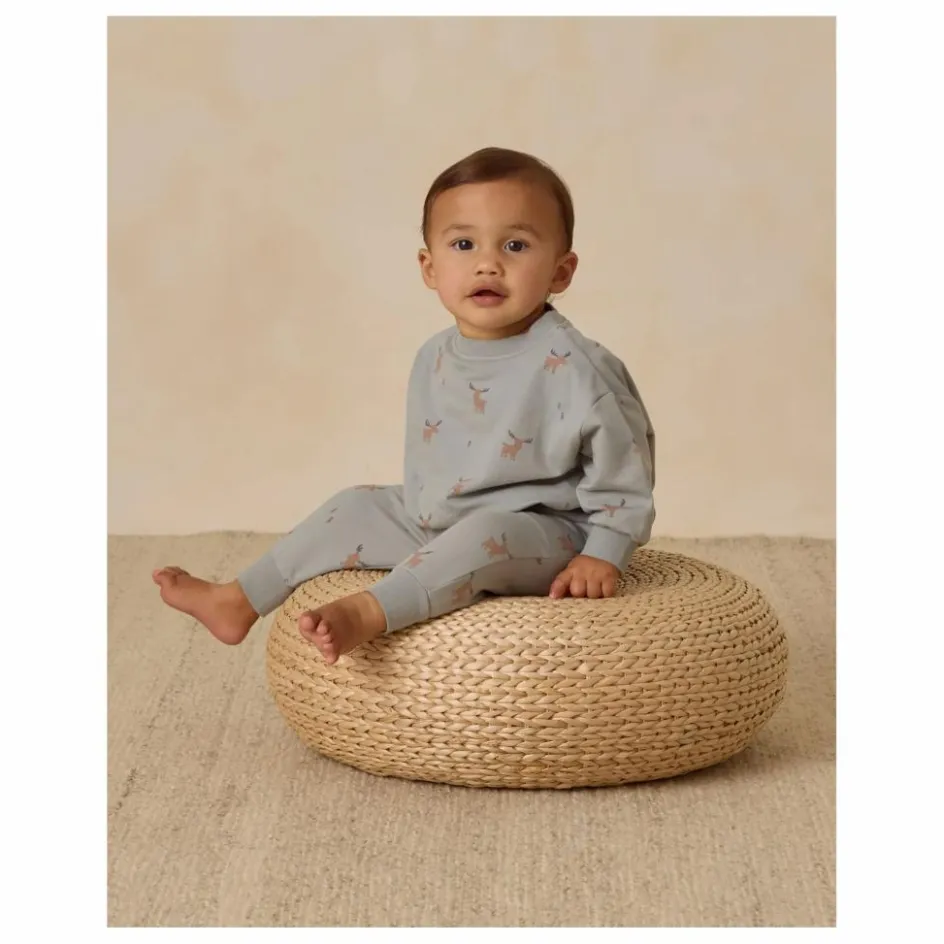 Quincy Mae Jogger Elans Coton Bio | Bleu gris