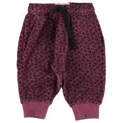 New Piupiuchick Jogger Léopard Eponge Coton Bio | Aubergine